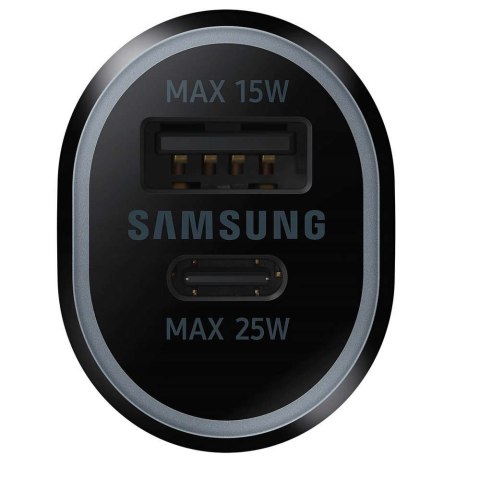 Samsung Oryginalna Ładowarka do samochodu Samsung EP-L4020NBEGEU USB + TYPE-C 15W/ 25W Czarna Samsung Oryginalna Ładowarka do samochodu Samsung EP-L4020NBEGEU USB + TYPE-C 15W/ 25W Czarna