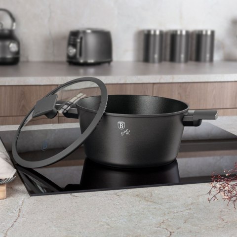 BERLINGER HAUS GARNEK TYTANOWY Z POKRYWĄ 30cm BERLINGER HAUS BH-8133 ANTRACIT BERLINGER HAUS GARNEK TYTANOWY Z POKRYWĄ 30cm BERLINGER HAUS BH-8133 ANTRACIT