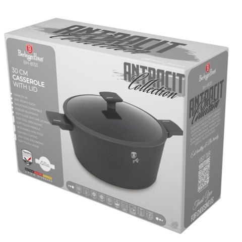 BERLINGER HAUS GARNEK TYTANOWY Z POKRYWĄ 30cm BERLINGER HAUS BH-8133 ANTRACIT BERLINGER HAUS GARNEK TYTANOWY Z POKRYWĄ 30cm BERLINGER HAUS BH-8133 ANTRACIT