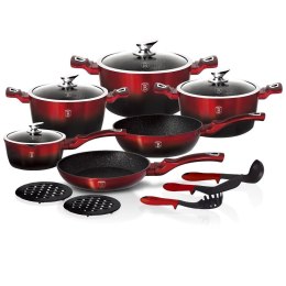 BERLINGER HAUS GARNKI BERLINGER HAUS METALLIC BLACK BURGUNDY LINE 15 ELE BH-1632