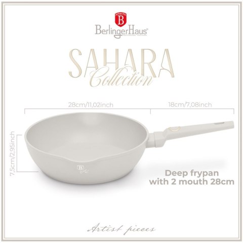 BERLINGER HAUS GŁĘBOKA PATELNIA TYTANOWA 28cm BERLINGER HAUS BH-8061 SAHARA BERLINGER HAUS GŁĘBOKA PATELNIA TYTANOWA 28cm BERLINGER HAUS BH-8061 SAHARA