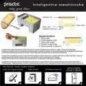 PRACTIC INTELIGENTNA MASELNICZKA WODNA Z NOŻYKIEM BIAŁA