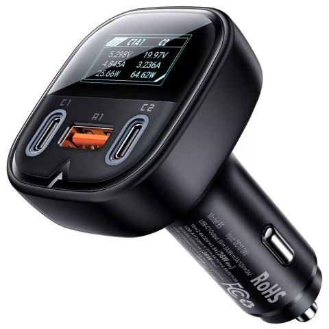 Acefast Acefast ładowarka samochodowa 101W 2x USB Typ C / USB, PPS, Power Delivery, Quick Charge 4.0, AFC, FCP czarny (B5) Acefast Acefast ładowarka samochodowa 101W 2x USB Typ C / USB, PPS, Power Delivery, Quick Charge 4.0, AFC, FCP czarny (B5)
