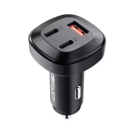 Acefast Acefast ładowarka samochodowa 66W 2x USB Typ C / USB, PPS, Power Delivery, Quick Charge 4.0, AFC, FCP, SCP czarny (B3 black)