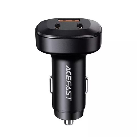 Acefast Acefast ładowarka samochodowa 66W 2x USB Typ C / USB, PPS, Power Delivery, Quick Charge 4.0, AFC, FCP, SCP czarny (B3 black) Acefast Acefast ładowarka samochodowa 66W 2x USB Typ C / USB, PPS, Power Delivery, Quick Charge 4.0, AFC, FCP, SCP czarny (B3 black)