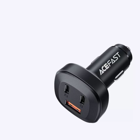 Acefast Acefast ładowarka samochodowa 66W 2x USB Typ C / USB, PPS, Power Delivery, Quick Charge 4.0, AFC, FCP, SCP czarny (B3 black) Acefast Acefast ładowarka samochodowa 66W 2x USB Typ C / USB, PPS, Power Delivery, Quick Charge 4.0, AFC, FCP, SCP czarny (B3 black)