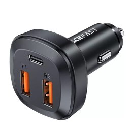 Acefast Acefast ładowarka samochodowa 66W 2x USB / USB Typ C, PPS, Power Delivery, Quick Charge 4.0, AFC, FCP, SCP czarny (B9)
