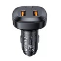 Acefast Acefast ładowarka samochodowa 66W 2x USB / USB Typ C, PPS, Power Delivery, Quick Charge 4.0, AFC, FCP, SCP czarny (B9)
