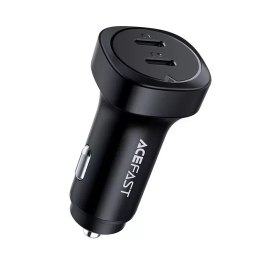 Acefast Acefast ładowarka samochodowa 72W 2x USB Typ C, PPS, Power Delivery, Quick Charge 3.0, AFC, FCP czarny (B2 black)