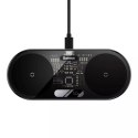 Baseus Baseus Digital LED Display podwójna ładowarka bezprzewodowa z cyfrowym wyświetlaczem 20W czarny (WXSX010101)