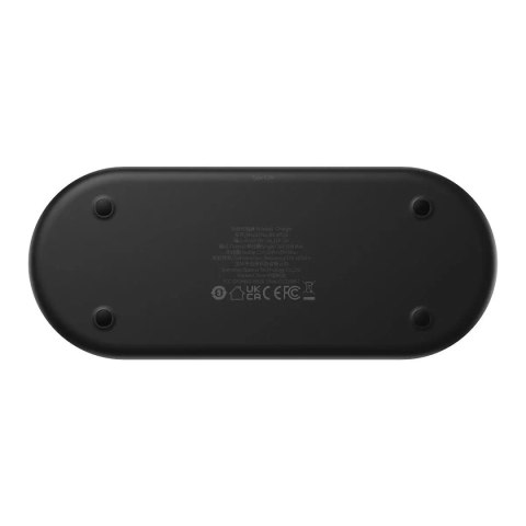Baseus Baseus Digital LED Display podwójna ładowarka bezprzewodowa z cyfrowym wyświetlaczem 20W czarny (WXSX010101) Baseus Baseus Digital LED Display podwójna ładowarka bezprzewodowa z cyfrowym wyświetlaczem 20W czarny (WXSX010101)