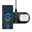 Baseus Baseus Digital LED Display podwójna ładowarka bezprzewodowa z cyfrowym wyświetlaczem 20W czarny (WXSX010101)