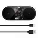 Baseus Baseus Digital LED Display podwójna ładowarka bezprzewodowa z cyfrowym wyświetlaczem 20W czarny (WXSX010101)
