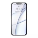 Baseus Baseus Frosted Glass Case etui pokrowiec do iPhone 13 Pro Max sztywna obudowa z żelową ramką przezroczysty (ARWS000802)