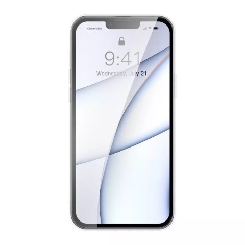 Baseus Baseus Frosted Glass Case etui pokrowiec do iPhone 13 Pro Max sztywna obudowa z żelową ramką przezroczysty (ARWS000802) Baseus Baseus Frosted Glass Case etui pokrowiec do iPhone 13 Pro Max sztywna obudowa z żelową ramką przezroczysty (ARWS000802)
