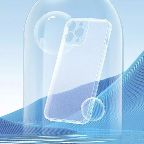 Baseus Baseus Frosted Glass Case etui pokrowiec do iPhone 13 Pro Max sztywna obudowa z żelową ramką przezroczysty (ARWS000802) Baseus Baseus Frosted Glass Case etui pokrowiec do iPhone 13 Pro Max sztywna obudowa z żelową ramką przezroczysty (ARWS000802)