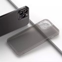 Baseus Baseus Frosted Glass Case etui pokrowiec do iPhone 13 Pro Max sztywna obudowa z żelową ramką przezroczysty (ARWS000802)