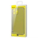 Baseus Baseus Frosted Glass Case etui pokrowiec do iPhone 13 Pro sztywna obudowa z żelową ramką czarny (ARWS000401)