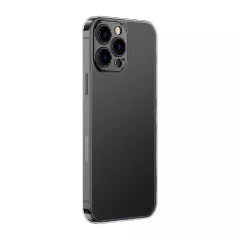Baseus Baseus Frosted Glass Case etui pokrowiec do iPhone 13 Pro sztywna obudowa z żelową ramką czarny (ARWS001001) Baseus Baseus Frosted Glass Case etui pokrowiec do iPhone 13 Pro sztywna obudowa z żelową ramką czarny (ARWS001001)