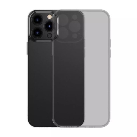 Baseus Baseus Frosted Glass Case etui pokrowiec do iPhone 13 Pro sztywna obudowa z żelową ramką czarny (ARWS001001) Baseus Baseus Frosted Glass Case etui pokrowiec do iPhone 13 Pro sztywna obudowa z żelową ramką czarny (ARWS001001)