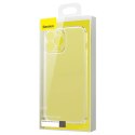 Baseus Baseus Frosted Glass Case etui pokrowiec do iPhone 13 Pro sztywna obudowa z żelową ramką czarny (ARWS001001)