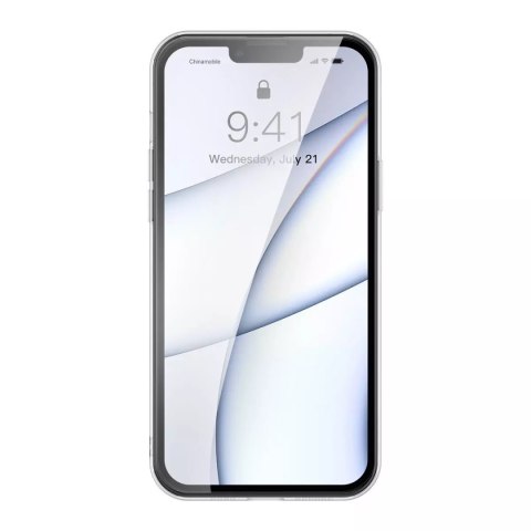Baseus Baseus Frosted Glass Case etui pokrowiec do iPhone 13 Pro sztywna obudowa z żelową ramką czarny (ARWS001001) Baseus Baseus Frosted Glass Case etui pokrowiec do iPhone 13 Pro sztywna obudowa z żelową ramką czarny (ARWS001001)