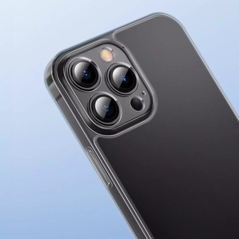 Baseus Baseus Frosted Glass Case etui pokrowiec do iPhone 13 Pro sztywna obudowa z żelową ramką czarny (ARWS001001) Baseus Baseus Frosted Glass Case etui pokrowiec do iPhone 13 Pro sztywna obudowa z żelową ramką czarny (ARWS001001)