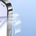 Baseus Baseus Frosted Glass Case etui pokrowiec do iPhone 13 Pro sztywna obudowa z żelową ramką czarny (ARWS001001)