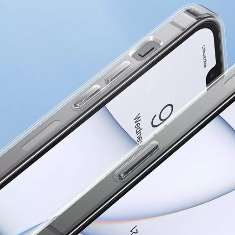 Baseus Baseus Frosted Glass Case etui pokrowiec do iPhone 13 Pro sztywna obudowa z żelową ramką czarny (ARWS001001) Baseus Baseus Frosted Glass Case etui pokrowiec do iPhone 13 Pro sztywna obudowa z żelową ramką czarny (ARWS001001)