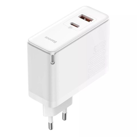 Baseus Baseus GaN5 Pro szybka uniwersalna ładowarka sieciowa GaN USB Typ C / USB 100W PD3.0, QC4.0+, AFC biały (CCGP090202) Baseus Baseus GaN5 Pro szybka uniwersalna ładowarka sieciowa GaN USB Typ C / USB 100W PD3.0, QC4.0+, AFC biały (CCGP090202)
