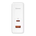 Baseus Baseus GaN5 Pro szybka uniwersalna ładowarka sieciowa GaN USB Typ C / USB 100W PD3.0, QC4.0+, AFC biały (CCGP090202)