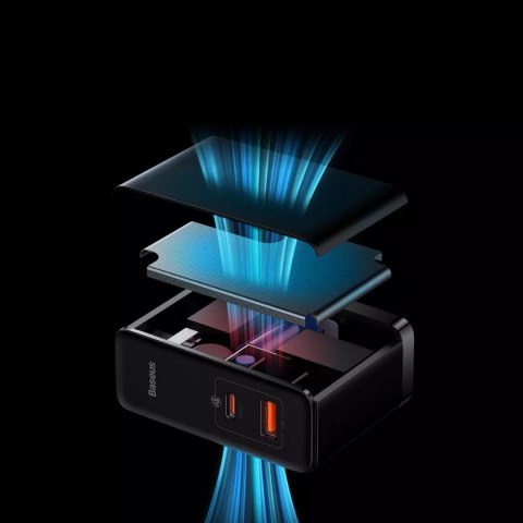Baseus Baseus GaN5 Pro szybka uniwersalna ładowarka sieciowa GaN USB Typ C / USB 100W PD3.0, QC4.0+, AFC biały (CCGP090202) Baseus Baseus GaN5 Pro szybka uniwersalna ładowarka sieciowa GaN USB Typ C / USB 100W PD3.0, QC4.0+, AFC biały (CCGP090202)