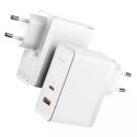 Baseus Baseus GaN5 Pro szybka uniwersalna ładowarka sieciowa GaN USB Typ C / USB 100W PD3.0, QC4.0+, AFC biały (CCGP090202)