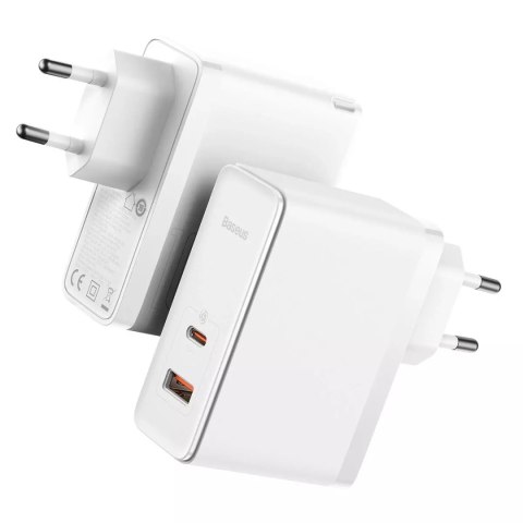 Baseus Baseus GaN5 Pro szybka uniwersalna ładowarka sieciowa GaN USB Typ C / USB 100W PD3.0, QC4.0+, AFC biały (CCGP090202) Baseus Baseus GaN5 Pro szybka uniwersalna ładowarka sieciowa GaN USB Typ C / USB 100W PD3.0, QC4.0+, AFC biały (CCGP090202)
