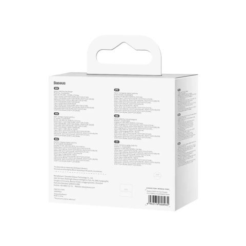 Baseus Baseus GaN5 Pro szybka uniwersalna ładowarka sieciowa GaN USB Typ C / USB 100W PD3.0, QC4.0+, AFC biały (CCGP090202) Baseus Baseus GaN5 Pro szybka uniwersalna ładowarka sieciowa GaN USB Typ C / USB 100W PD3.0, QC4.0+, AFC biały (CCGP090202)