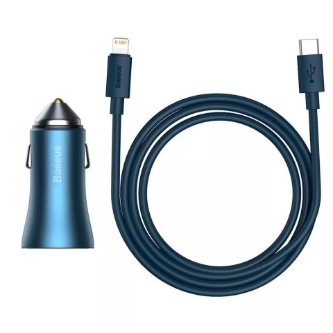 Baseus Baseus Golden Contactor Pro szybka ładowarka samochodowa USB Typ C / USB 40 W Power Delivery 3.0 Quick Charge 4+ SCP FCP AFC + k Baseus Baseus Golden Contactor Pro szybka ładowarka samochodowa USB Typ C / USB 40 W Power Delivery 3.0 Quick Charge 4+ SCP FCP AFC + k