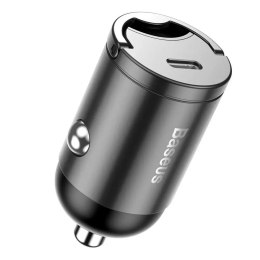 Baseus Baseus Tiny Star PPS mini inteligentna ładowarka samochodowa USB Typ C 30W Quick Charge 3.0 PD 3.0 szary (VCHX-B0G)
