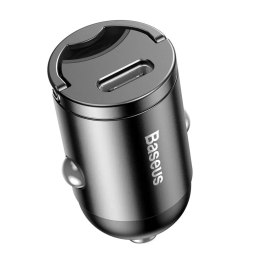 Baseus Baseus Tiny Star PPS mini inteligentna ładowarka samochodowa USB Typ C 30W Quick Charge 3.0 PD 3.0 szary (VCHX-B0G)