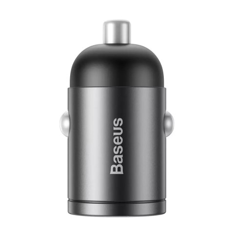 Baseus Baseus Tiny Star PPS mini inteligentna ładowarka samochodowa USB Typ C 30W Quick Charge 3.0 PD 3.0 szary (VCHX-B0G) Baseus Baseus Tiny Star PPS mini inteligentna ładowarka samochodowa USB Typ C 30W Quick Charge 3.0 PD 3.0 szary (VCHX-B0G)