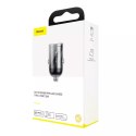 Baseus Baseus Tiny Star PPS mini inteligentna ładowarka samochodowa USB Typ C 30W Quick Charge 3.0 PD 3.0 szary (VCHX-B0G)
