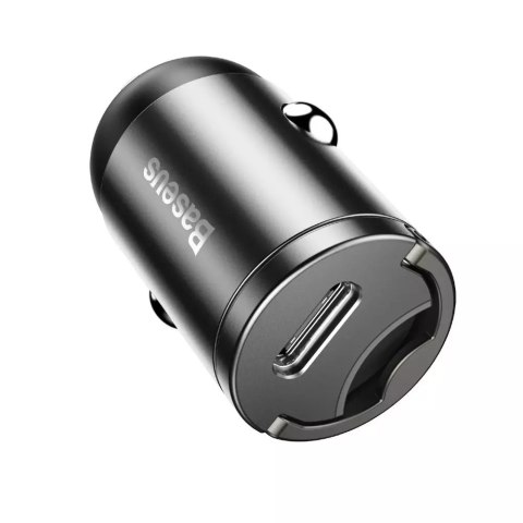 Baseus Baseus Tiny Star PPS mini inteligentna ładowarka samochodowa USB Typ C 30W Quick Charge 3.0 PD 3.0 szary (VCHX-B0G) Baseus Baseus Tiny Star PPS mini inteligentna ładowarka samochodowa USB Typ C 30W Quick Charge 3.0 PD 3.0 szary (VCHX-B0G)
