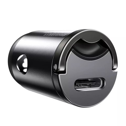 Baseus Baseus Tiny Star PPS mini inteligentna ładowarka samochodowa USB Typ C 30W Quick Charge 3.0 PD 3.0 szary (VCHX-B0G) Baseus Baseus Tiny Star PPS mini inteligentna ładowarka samochodowa USB Typ C 30W Quick Charge 3.0 PD 3.0 szary (VCHX-B0G)