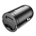 Baseus Baseus Tiny Star PPS mini inteligentna ładowarka samochodowa USB Typ C 30W Quick Charge 3.0 PD 3.0 szary (VCHX-B0G)