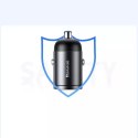Baseus Baseus Tiny Star PPS mini inteligentna ładowarka samochodowa USB Typ C 30W Quick Charge 3.0 PD 3.0 szary (VCHX-B0G)