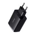 Baseus Ładowarka sieciowa Baseus Compact 3x USB Type A 17W Czarna