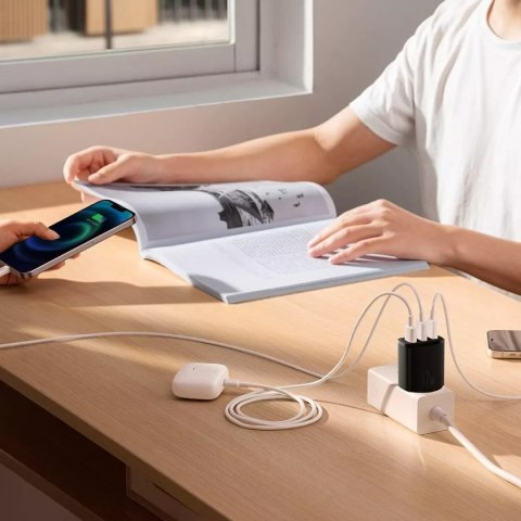 Baseus Ładowarka sieciowa Baseus Compact 3x USB Type A 17W Czarna Baseus Ładowarka sieciowa Baseus Compact 3x USB Type A 17W Czarna