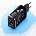 Baseus Ładowarka sieciowa Baseus Compact 3x USB Type A 17W Czarna