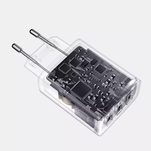 Baseus Ładowarka sieciowa Baseus Compact 3x USB Type A 17W Czarna Baseus Ładowarka sieciowa Baseus Compact 3x USB Type A 17W Czarna
