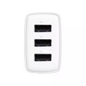 Baseus Ładowarka sieciowa Baseus Compact Quick Charger 3x USB 17W do telefonu tabletu słuchawek Biała