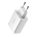 Baseus Ładowarka sieciowa Baseus Compact Quick Charger 3x USB 17W do telefonu tabletu słuchawek Biała